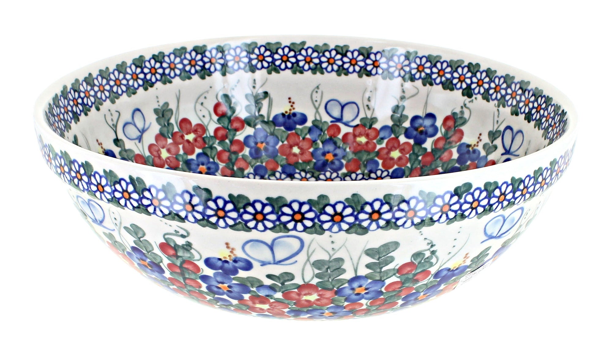 Vena Garden Butterfly Medium Serving Piece — Polish Pottery