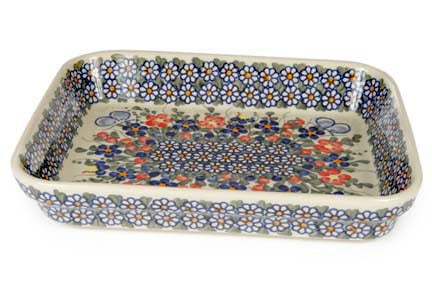 Detail image of Vena Garden Butterfly Small Bakeware — Polish Pottery