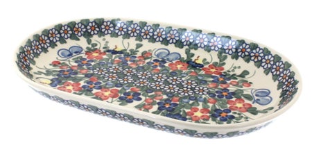 Vena Garden Butterfly Medium Serving Piece — Polish Pottery