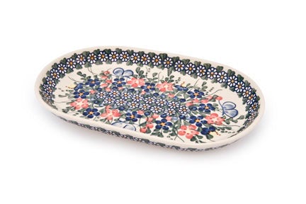 Vena Garden Butterfly Medium Serving Piece — Polish Pottery