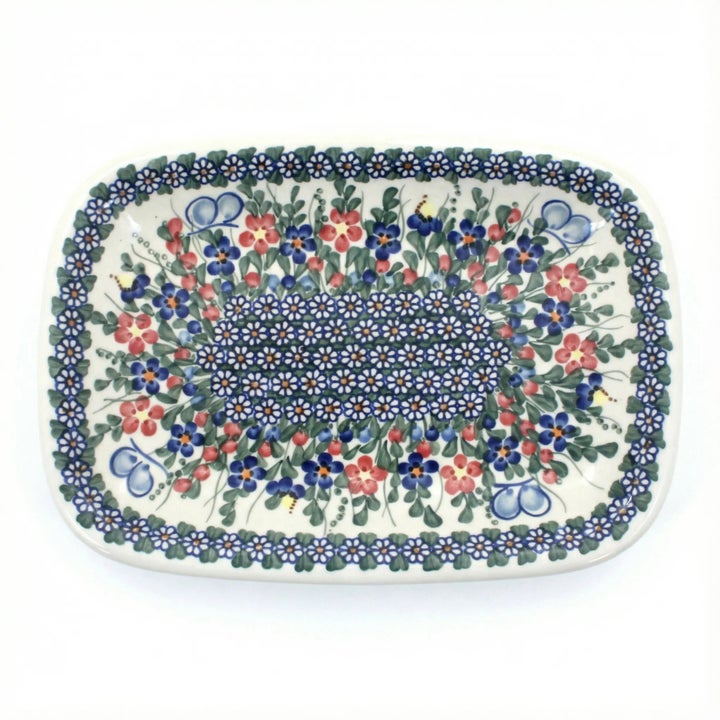 Vena Garden Butterfly Large Serving Piece — Polish Pottery