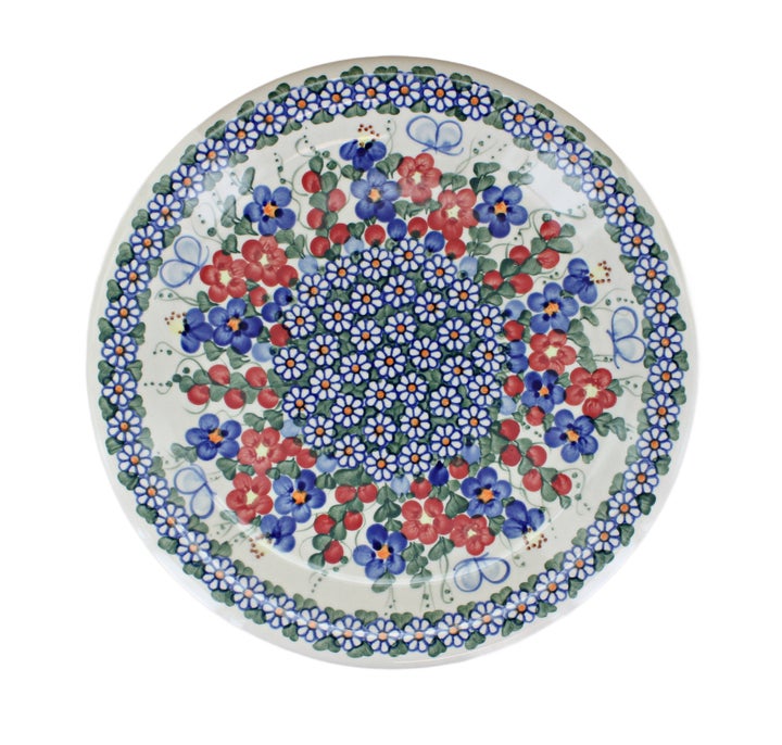 Vena Garden Butterfly Dining Plates & Bowls — Polish Pottery