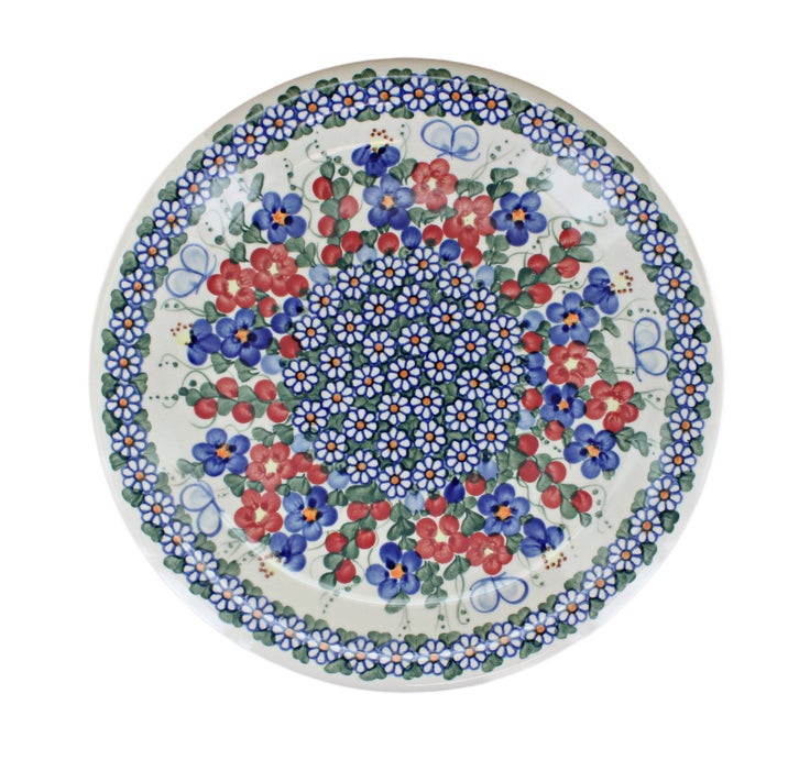 Detail image of Vena Garden Butterfly Dining Plates & Bowls — Polish Pottery