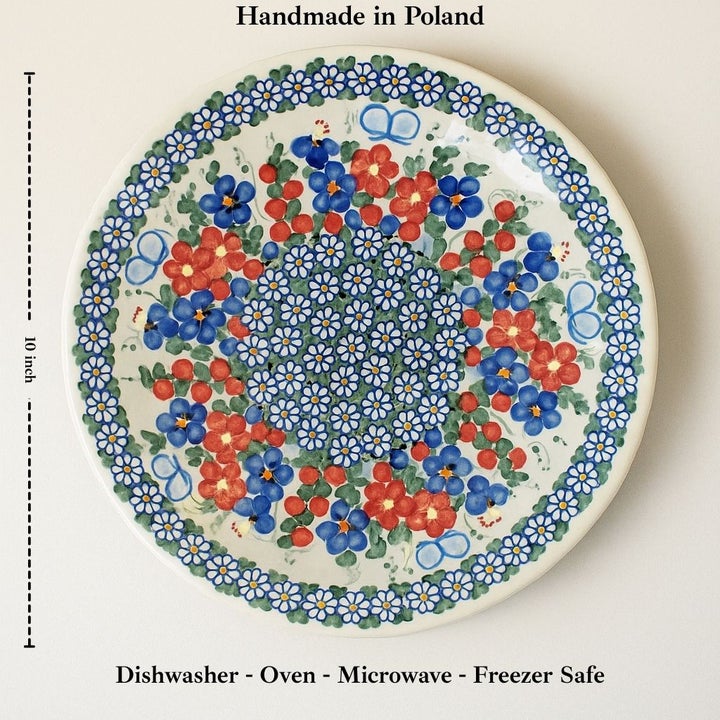 Vena Garden Butterfly Dining Plates & Bowls — Polish Pottery