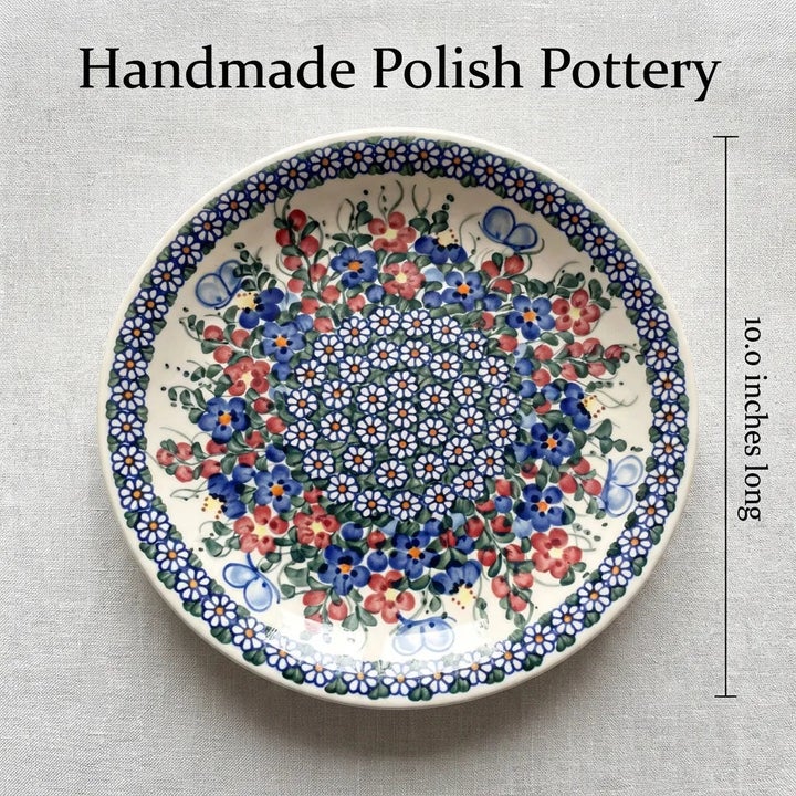 Vena Garden Butterfly Dining Plates & Bowls — Polish Pottery