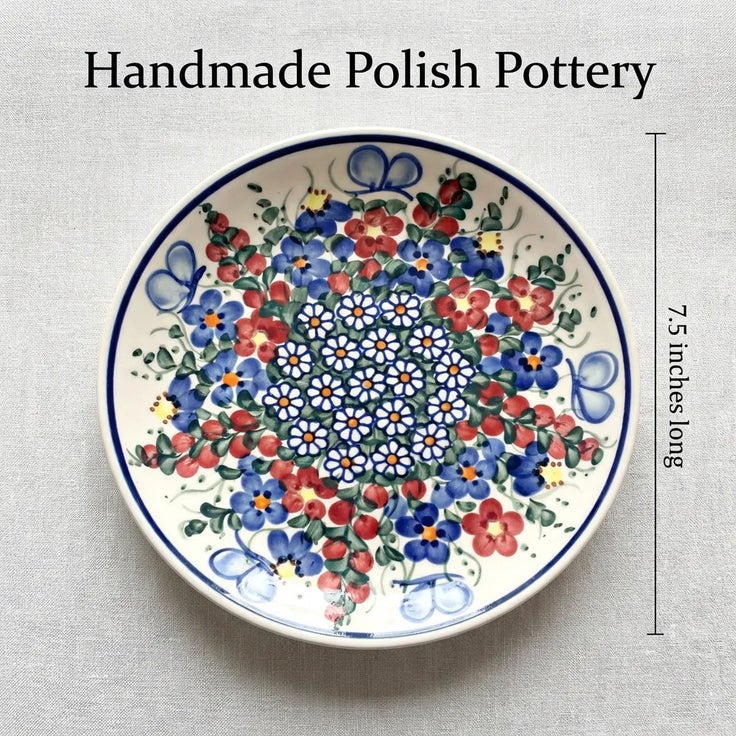 Detail image of Vena Garden Butterfly Dining Plates & Bowls — Polish Pottery