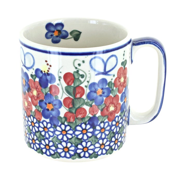 Vena Garden Butterfly Mug — Polish Pottery
