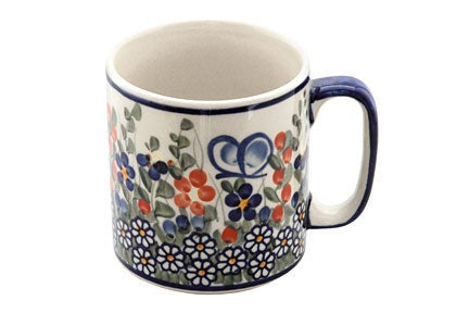 Vena Garden Butterfly Mug — Polish Pottery