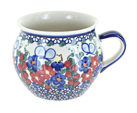 Vena Garden Butterfly Mug — Polish Pottery