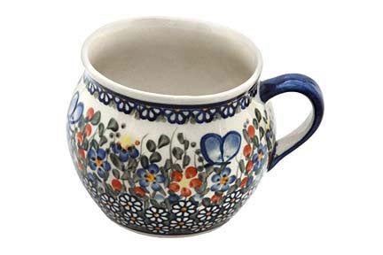 Detail image of Vena Garden Butterfly Mug — Polish Pottery