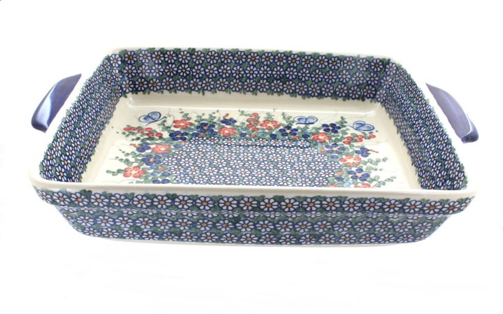Vena Garden Butterfly Large Bakeware — Polish Pottery