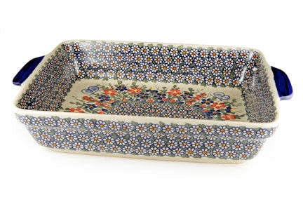 Vena Garden Butterfly Large Bakeware — Polish Pottery