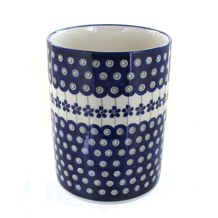 Zaklady Flowering Peacock Counter Storage — Polish Pottery