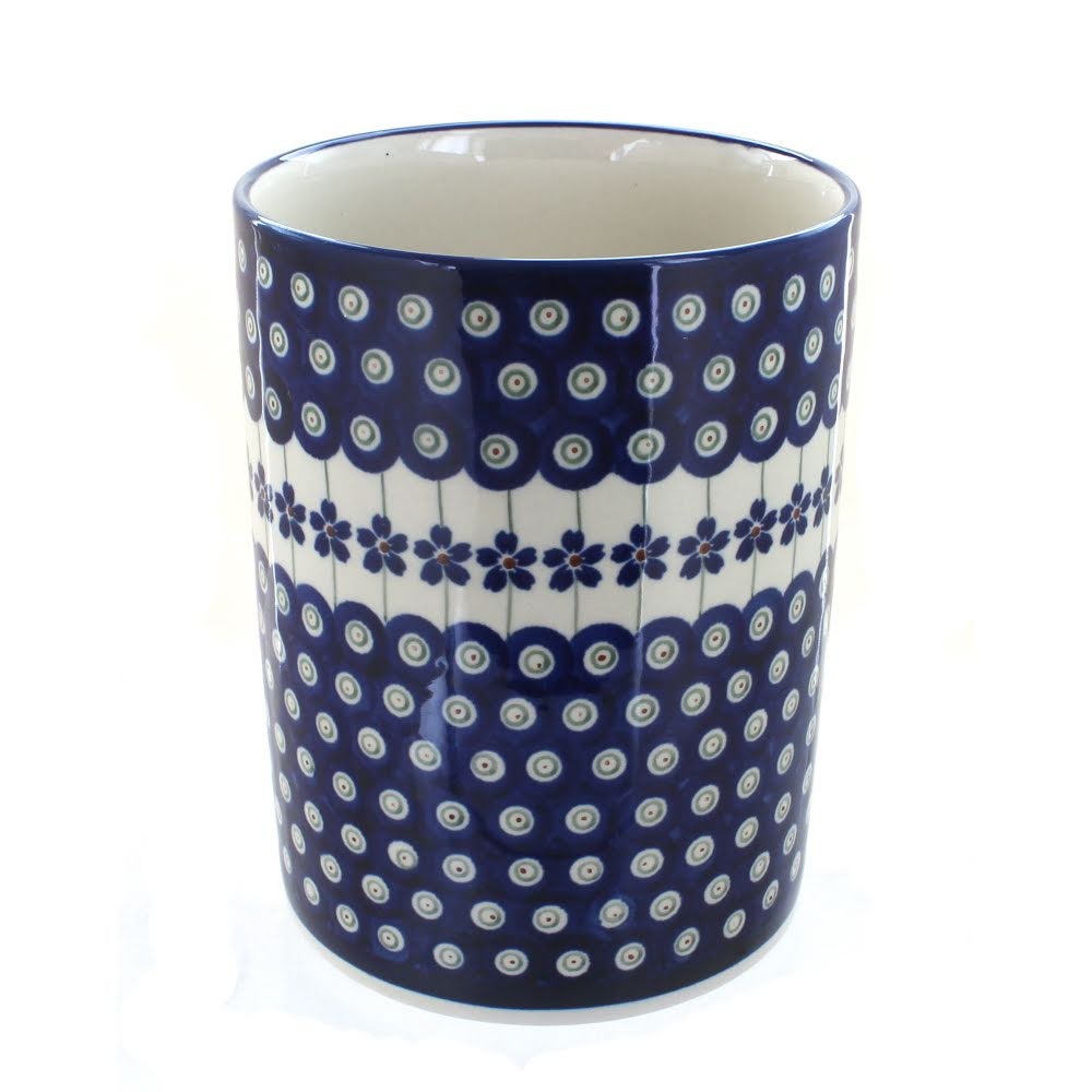 Zaklady Flowering Peacock Counter Storage — Polish Pottery