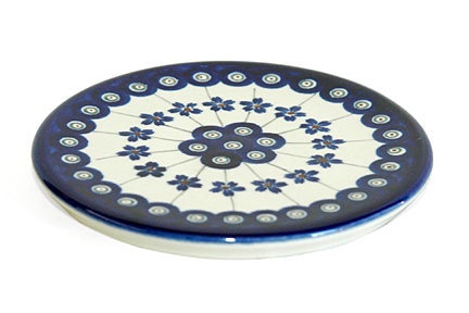 Detail image of Zaklady Flowering Peacock Countertop Accessories — Polish Pottery