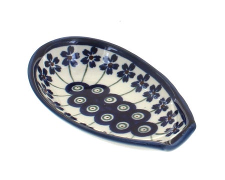 Zaklady Flowering Peacock Countertop Accessories — Polish Pottery
