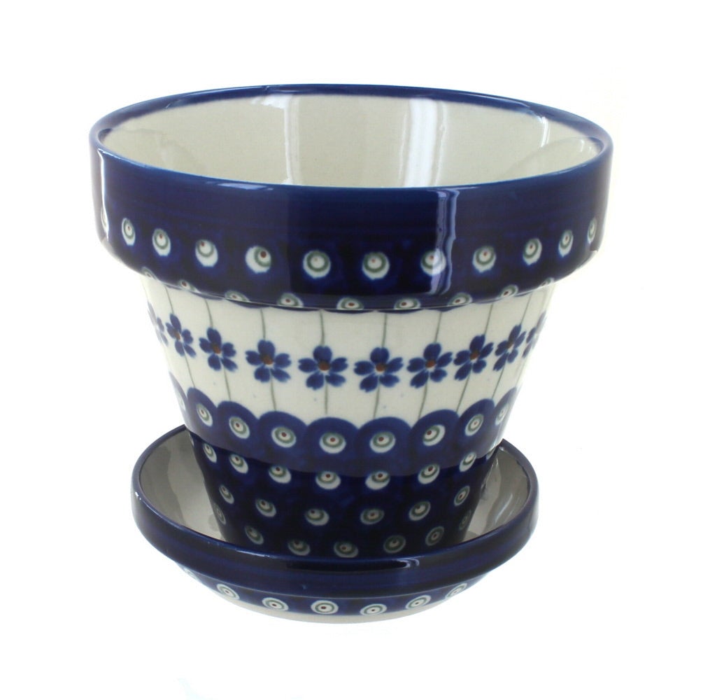 Zaklady Flowering Peacock Décor — Polish Pottery