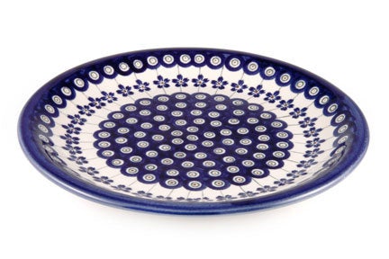 Detail image of Zaklady Flowering Peacock Dining Plates & Bowls — Polish Pottery