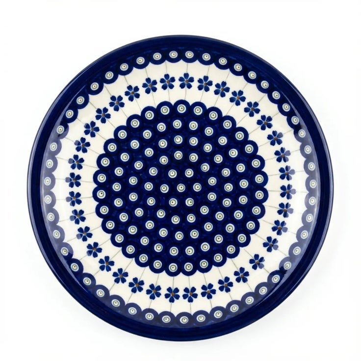 Detail image of Zaklady Flowering Peacock Dining Plates & Bowls — Polish Pottery