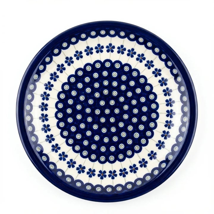 Zaklady Flowering Peacock Dining Plates & Bowls — Polish Pottery
