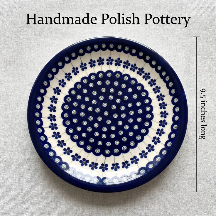 Detail image of Zaklady Flowering Peacock Dining Plates & Bowls — Polish Pottery