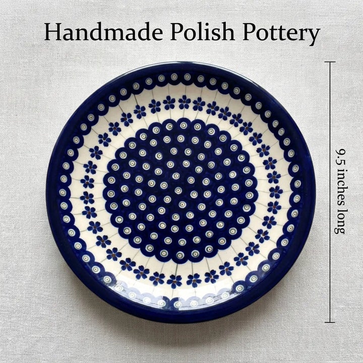 Zaklady Flowering Peacock Dining Plates & Bowls — Polish Pottery