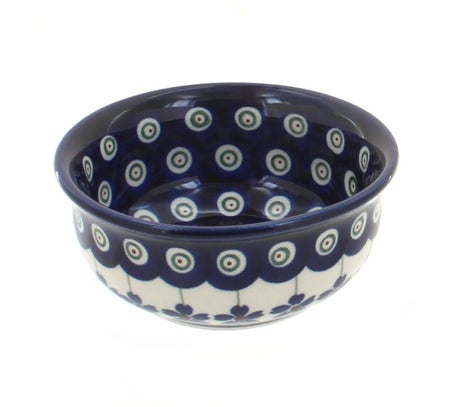 Zaklady Flowering Peacock Petite Bowl/Dish — Polish Pottery
