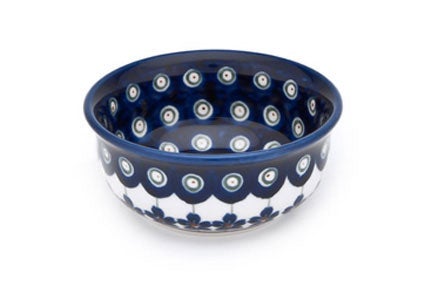 Zaklady Flowering Peacock Petite Bowl/Dish — Polish Pottery