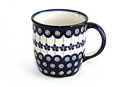 Zaklady Flowering Peacock Mug — Polish Pottery