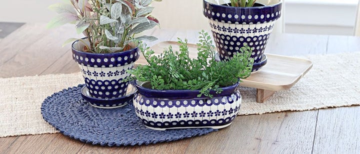 Zaklady Flowering Peacock Décor — Polish Pottery