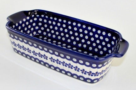 Zaklady Flowering Peacock Loaf Baker — Polish Pottery
