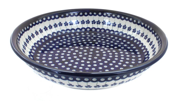 Zaklady Flowering Peacock Large Serving Piece — Polish Pottery