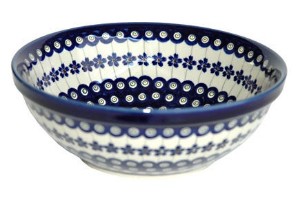 Zaklady Flowering Peacock Large Serving Piece — Polish Pottery