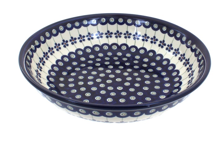 Zaklady Flowering Peacock Dining Plates & Bowls — Polish Pottery