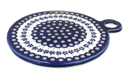 Zaklady Flowering Peacock Countertop Accessories — Polish Pottery