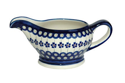 Detail image of Zaklady Flowering Peacock Dining Accessories — Polish Pottery