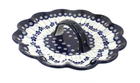 Zaklady Flowering Peacock Dining Accessories — Polish Pottery