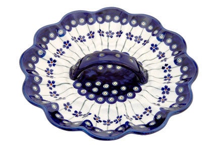 Zaklady Flowering Peacock Dining Accessories — Polish Pottery