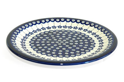 Detail image of Zaklady Flowering Peacock Dining Plates & Bowls — Polish Pottery