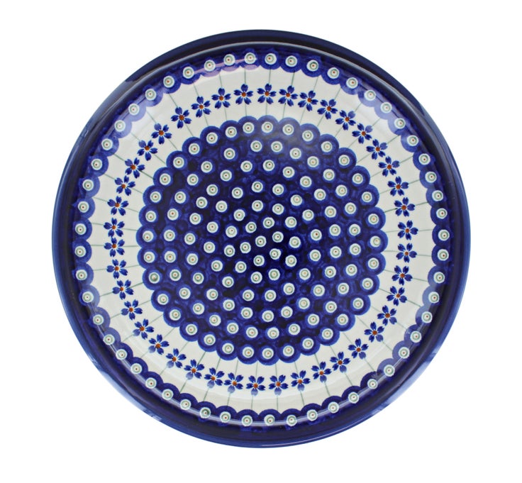 Detail image of Zaklady Flowering Peacock Dining Plates & Bowls — Polish Pottery