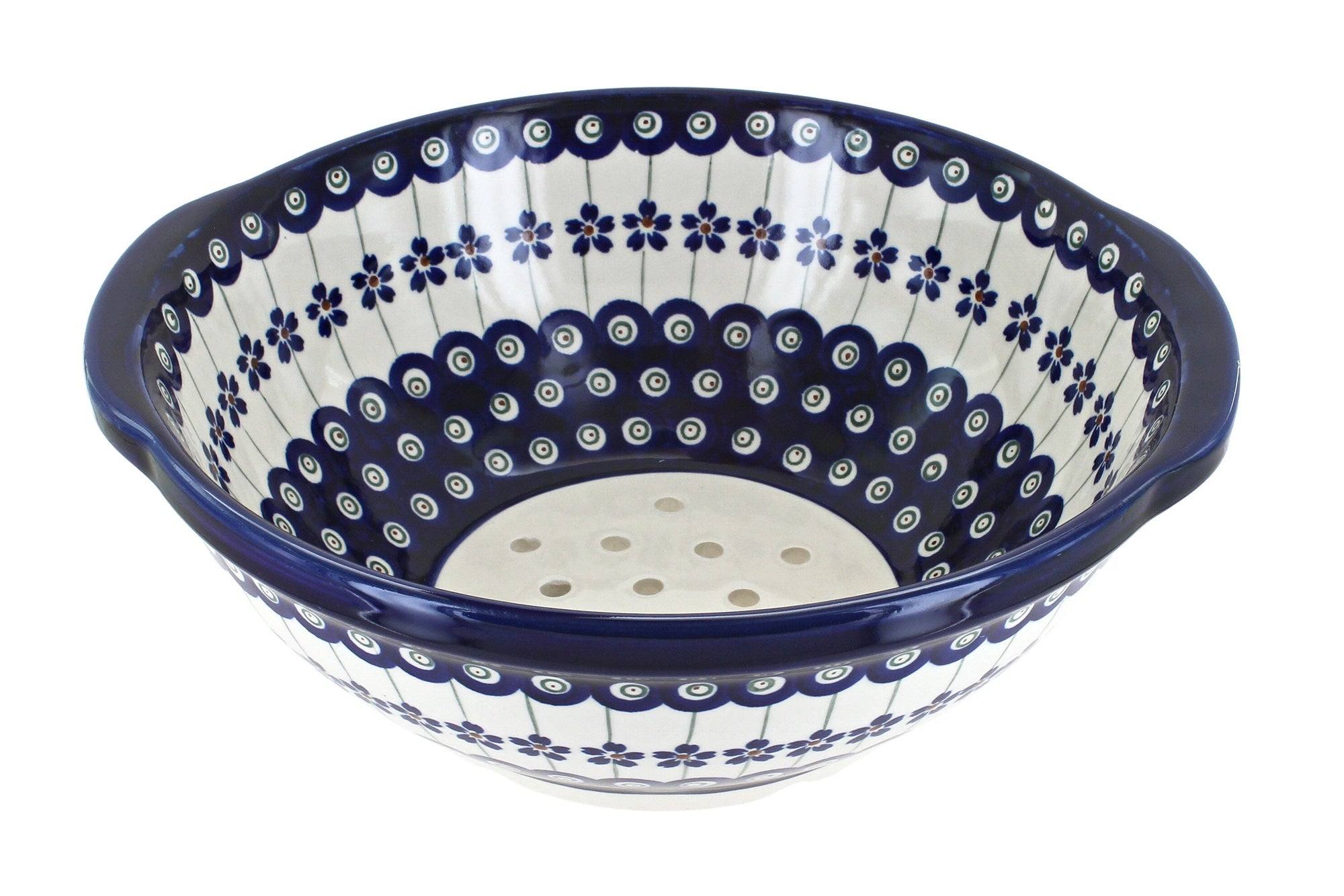 Zaklady Flowering Peacock Countertop Accessories — Polish Pottery