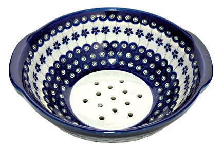 Detail image of Zaklady Flowering Peacock Countertop Accessories — Polish Pottery