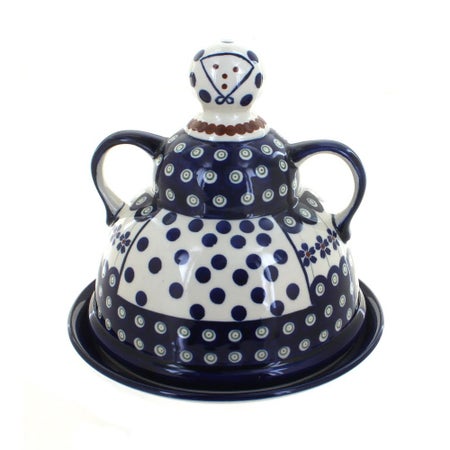 Zaklady Flowering Peacock Countertop Accessories — Polish Pottery
