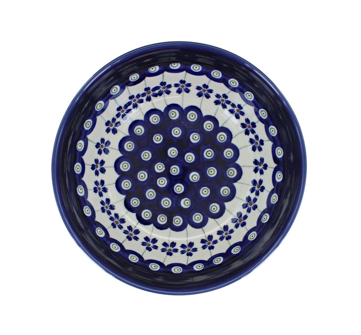 Detail image of Zaklady Flowering Peacock Dining Plates & Bowls — Polish Pottery