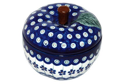 Zaklady Flowering Peacock Specialty Bakeware — Polish Pottery