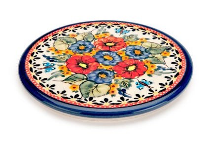 Detail image of Zaklady Floral Butterfly Countertop Accessories — Polish Pottery