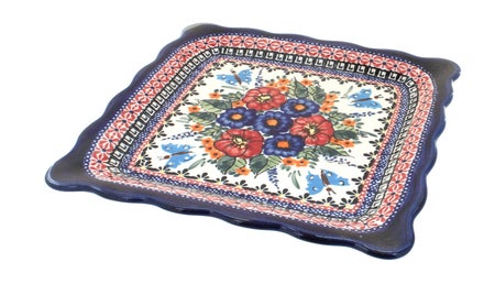 Zaklady Floral Butterfly Dining Plates & Bowls — Polish Pottery