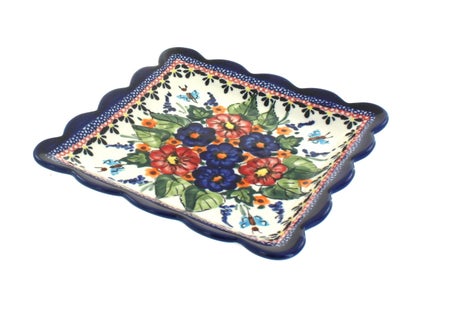 Zaklady Floral Butterfly Dining Plates & Bowls — Polish Pottery