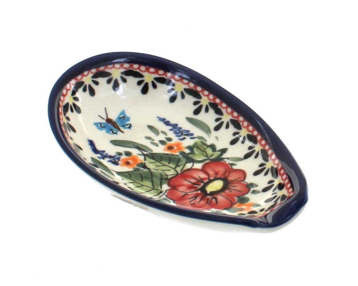 Zaklady Floral Butterfly Countertop Accessories — Polish Pottery