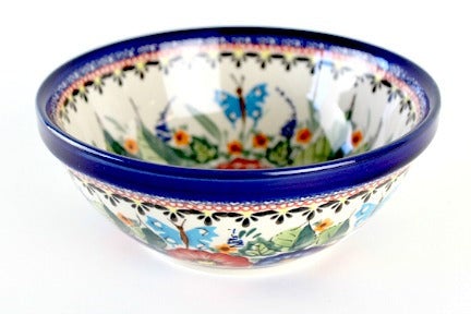 Detail image of Zaklady Floral Butterfly Small Serving Piece — Polish Pottery